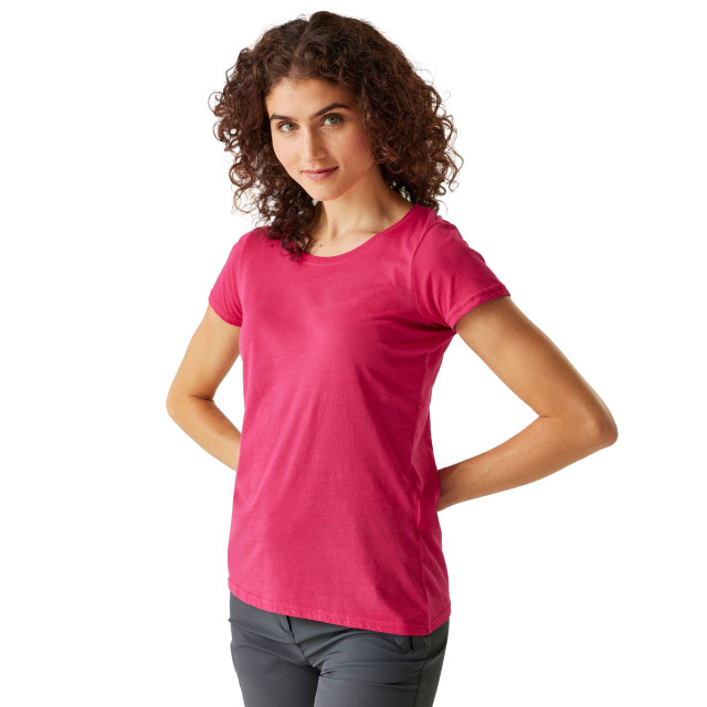 Regatta Dames carlie t-shirt UTRG5381_pinkpotion large