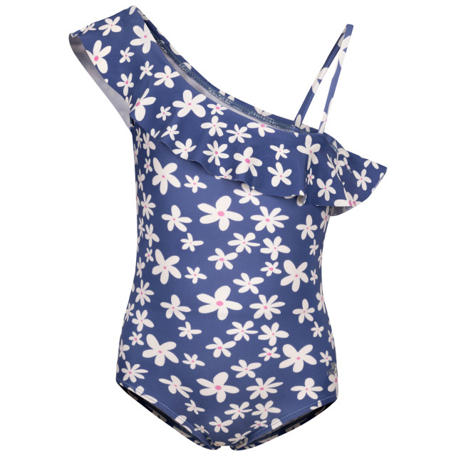 Trespass Eendelig zwempak met pioenroos voor meisjes UTTP6906_bluetone large