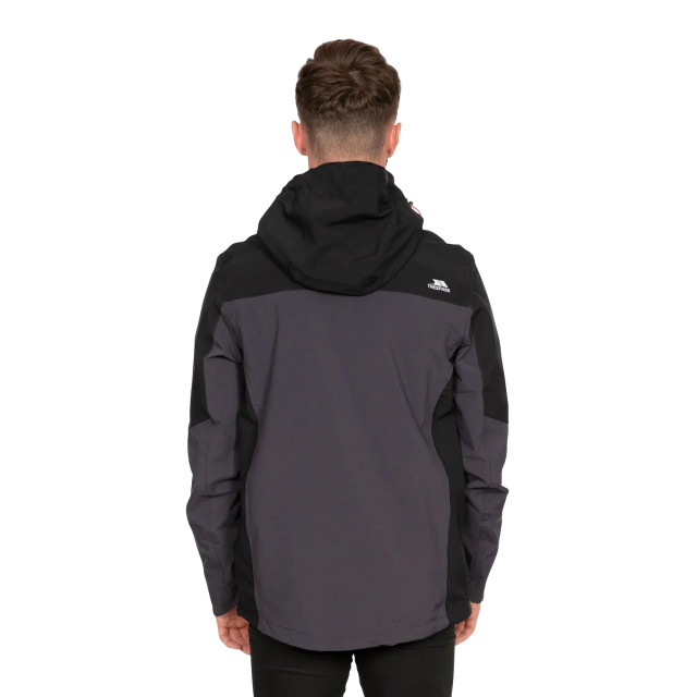 Trespass Heren tappin waterdichte jas met capuchon UTTP4745_darkgrey large Trespass Heren tappin waterdichte jas met capuchon UTTP4745_darkgrey large