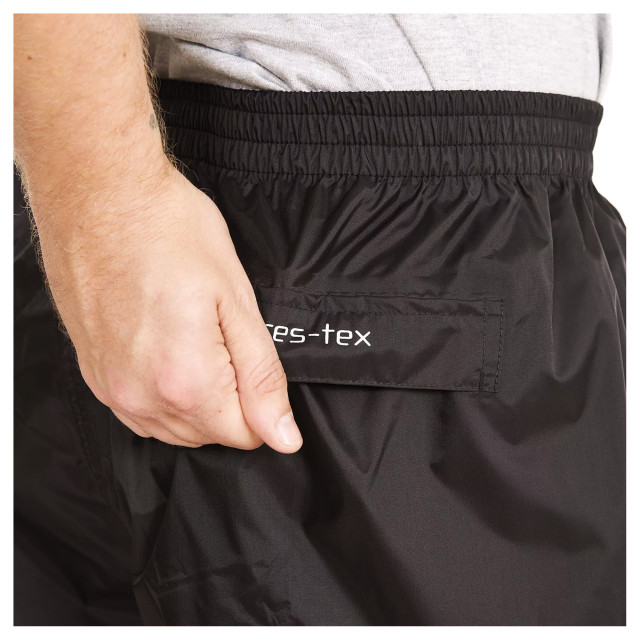 Trespass Volwassenen unisex qikpac overtrousers/bottoms UTTP418_black large