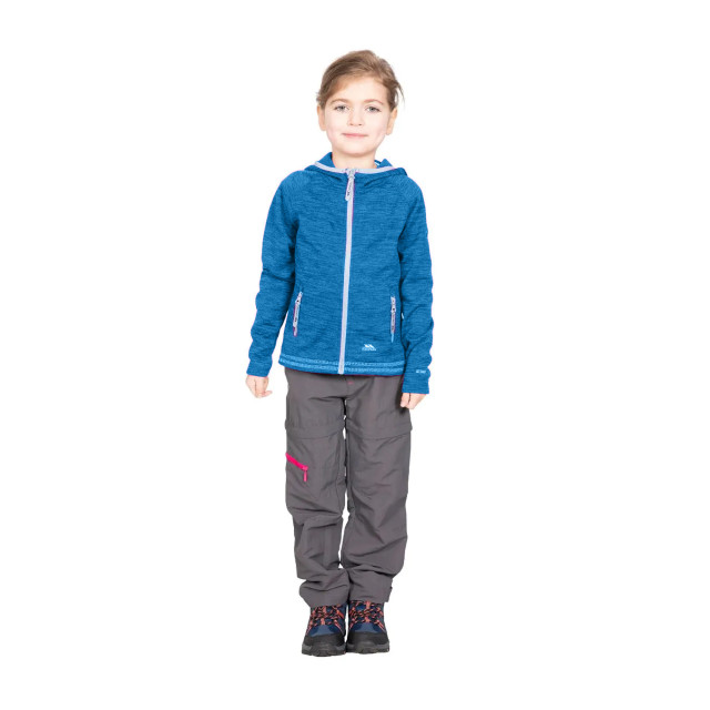 Trespass Childrens girls goodness full zip hooded fleece jacket UTTP3381_cosmicblue large