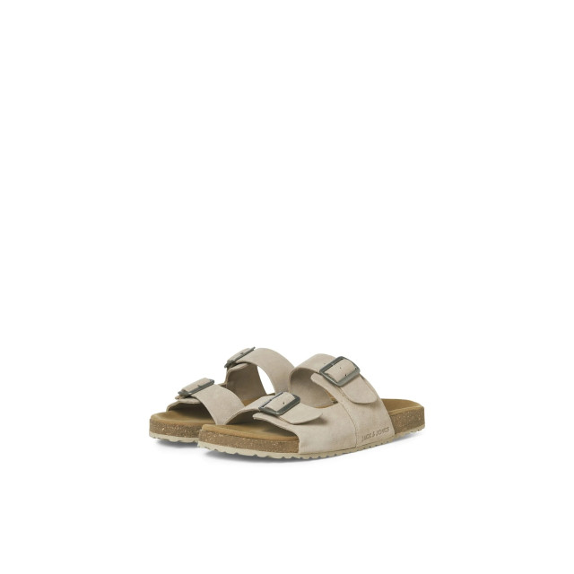 Jack & Jones Heren sandaal slipper jfwlouis suede taupe 12231428-Taupe large