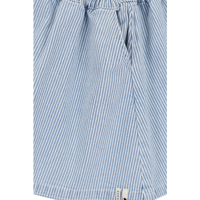 Looxs Revolution Gestreept denim rokje bleach blue voor meisjes in de kleur 2511-7701-914 large