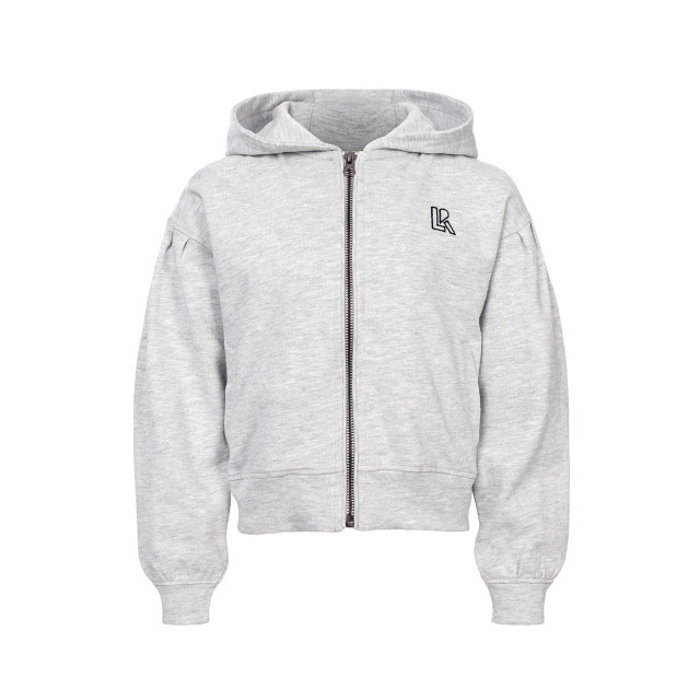 Looxs Revolution Sweatvest grey melee rugprint voor meisjes in de kleur 2511-5317-026 large