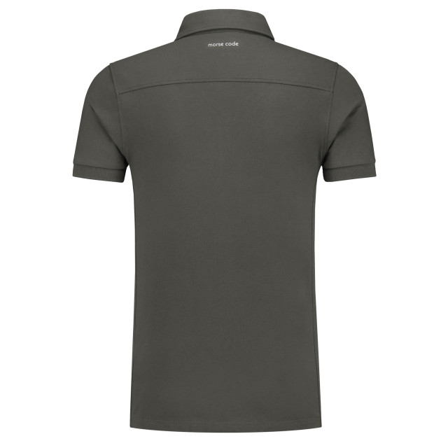 Morse code Polo met korte mouwen 077504-001-L large