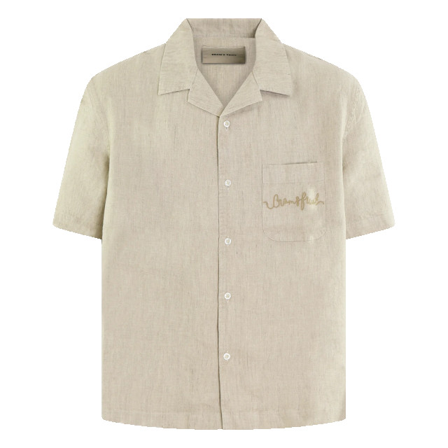 Bram's Fruit Heren garden hose linen shirt 730-Natural Linnen large