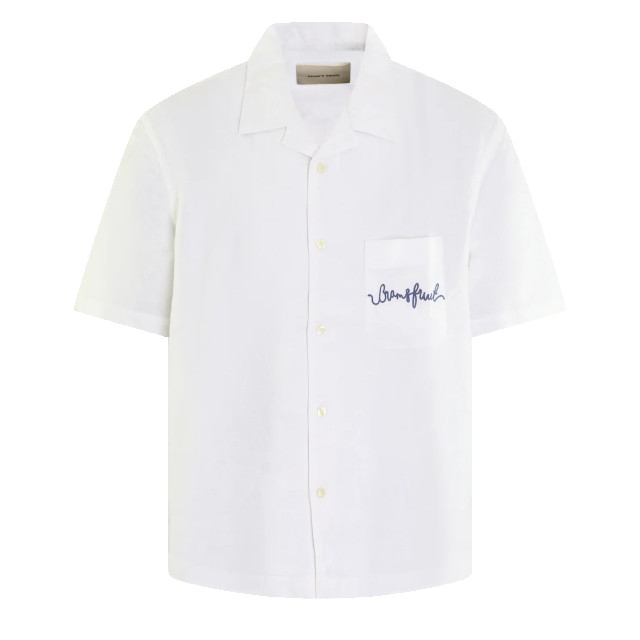 Bram's Fruit Heren garden hose linen shirt 729-White large