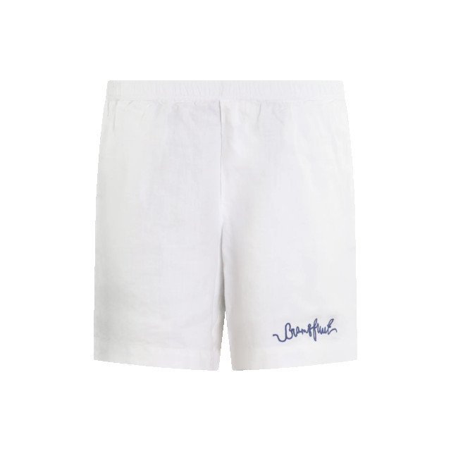 Bram's Fruit Heren garden hose linen shorts 738-White large