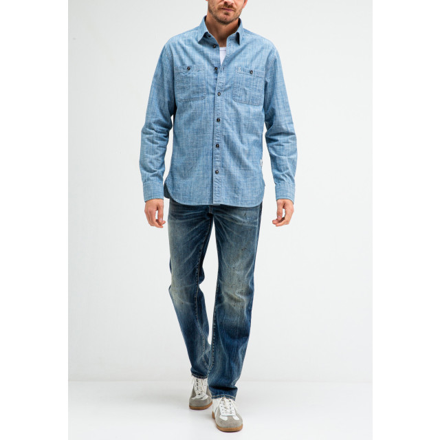 Butcher of Blue Aidan worker chambray shirt M2514010-856 large