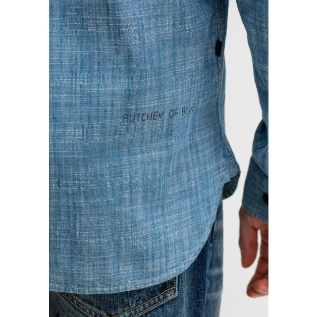 Butcher of Blue Aidan worker chambray shirt M2514010-856 large