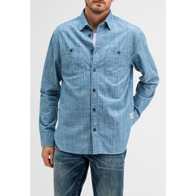 Butcher of Blue Aidan worker chambray shirt M2514010-856 large