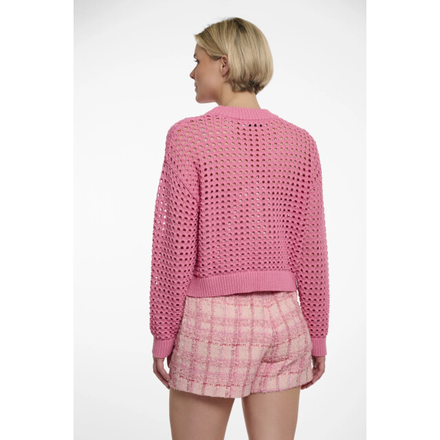 Rino & Pelle Emela.5002521 rino en pelle short perforated sweater bright pink Emela.5002521 Bright Pink large
