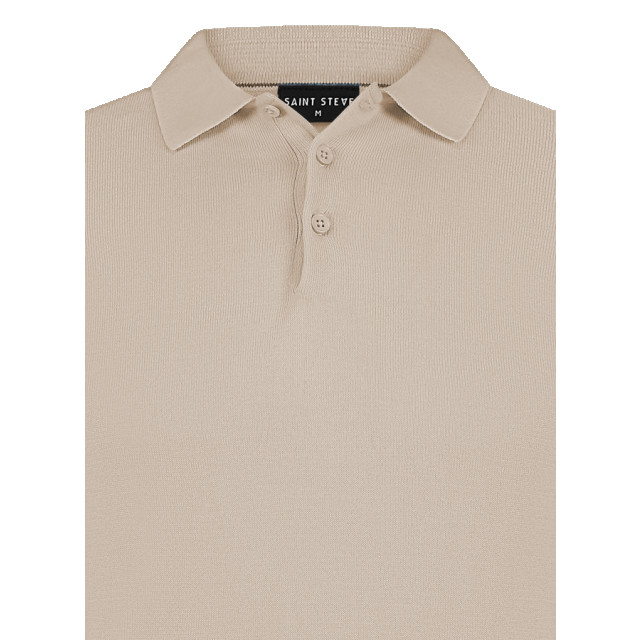 Saint Steve Chris 19481 20007 sand heren gebreide polo 20007 Sand/CHRIS 19481 large
