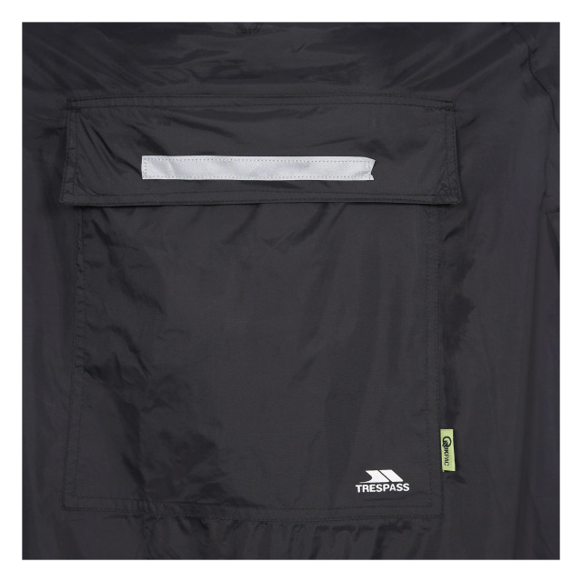 Trespass Unisex qikpac waterdichte opbergbare poncho met capuchon UTTP422_black large Trespass Unisex qikpac waterdichte opbergbare poncho met capuchon UTTP422_black large