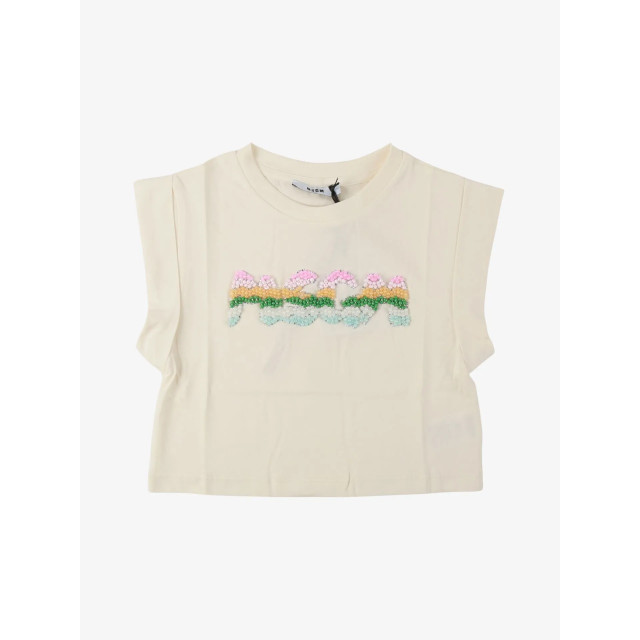 Msgm Meisjes t-shirt cream S5MSJGTH242-013 large