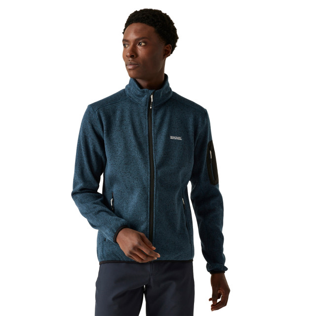 Regatta Heren newhill marl full zip fleecejack UTRG8770_moonlightdenim large