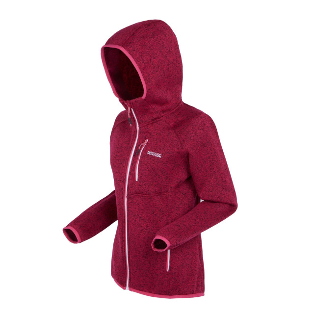 Regatta Dames newhill marl fleecejas met capuchon UTRG8830_deeppink large