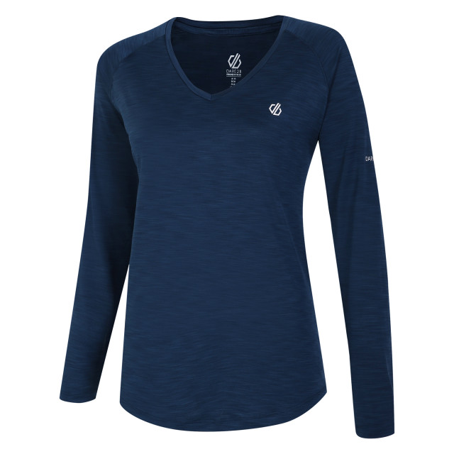 Dare2b Dames discern t-shirt met lange mouwen UTRG5037_moonlightdenim large