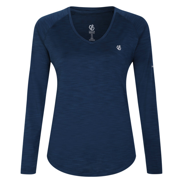 Dare2b Dames discern t-shirt met lange mouwen UTRG5037_moonlightdenim large