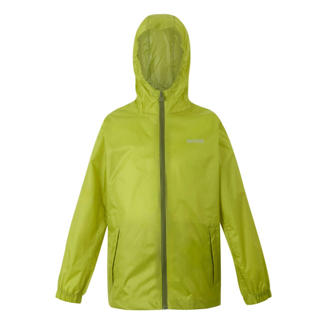 Regatta Groot buitenshuis kinderen/kinderen pakket it jasje iii waterdichte packaway zwart UTRG3209_grenoblegreen large