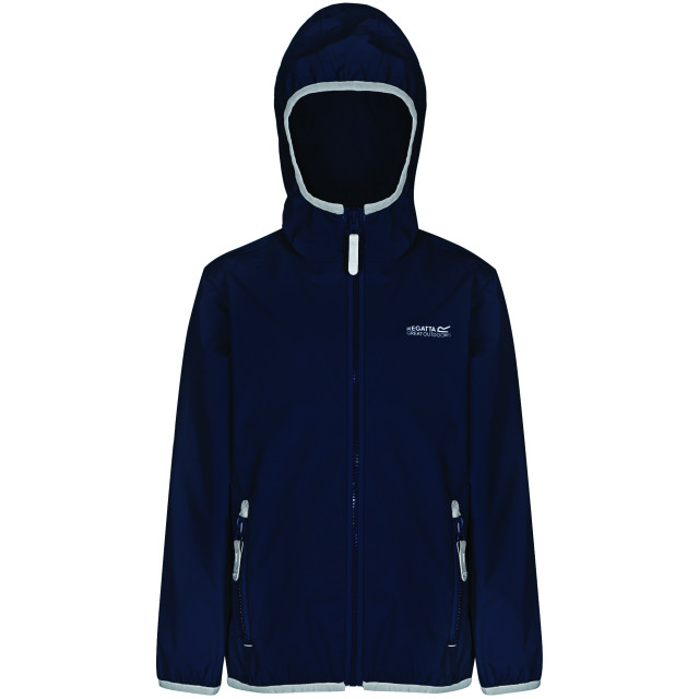 Regatta Groot buitenshuis kinderen/kinderen lever ii packaway rain jacket UTRG1885_navy large