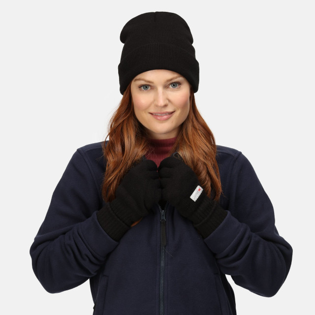 Regatta Standout unisex axton cuffed beanie voor volwassenen UTRG2498_black large