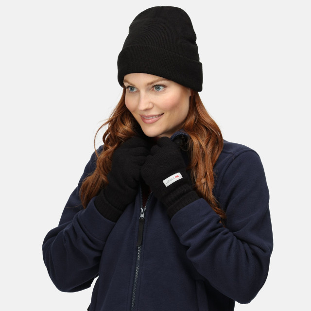 Regatta Standout unisex axton cuffed beanie voor volwassenen UTRG2498_black large