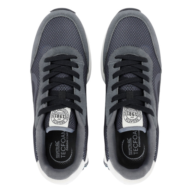 Regatta Heren marine heritage suede trainers UTRG11478_blackbriar large