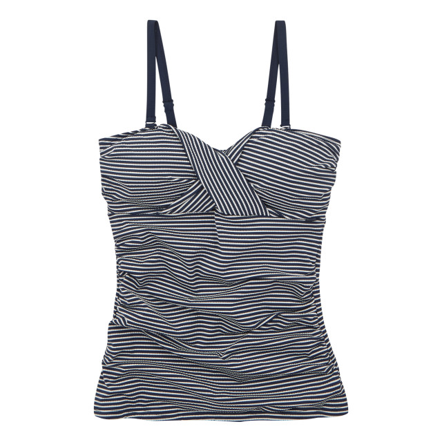 Regatta Dames aceana iii seeksucker tankini top UTRG11413_navywhite large