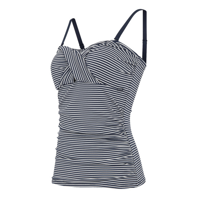 Regatta Dames aceana iii seeksucker tankini top UTRG11413_navywhite large