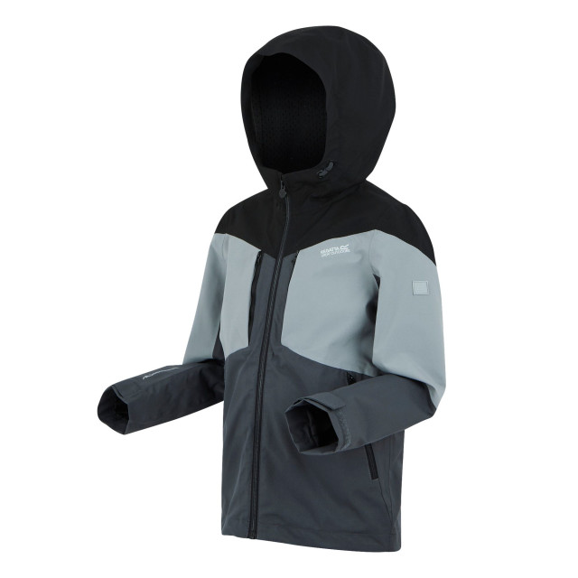 Regatta Kinder/kinder highton vi waterdichte jas UTRG11444_peachbloomsealgrey large