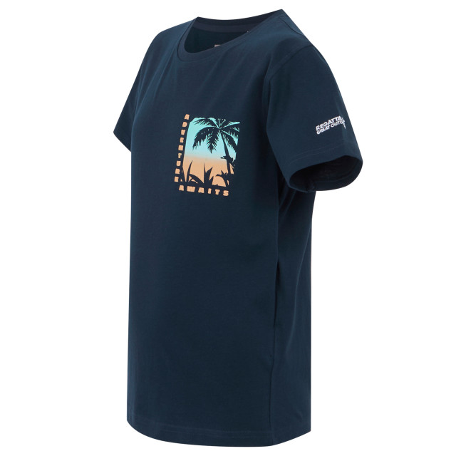 Regatta Kinderen/kinderen bosley viii parasailing t-shirt UTRG11469_navy large