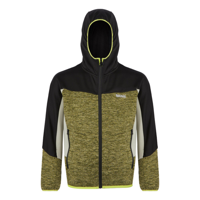 Regatta Kinder/kinder dissolver ix marl full zip fleecejack UTRG11296_nephritegreenblack large
