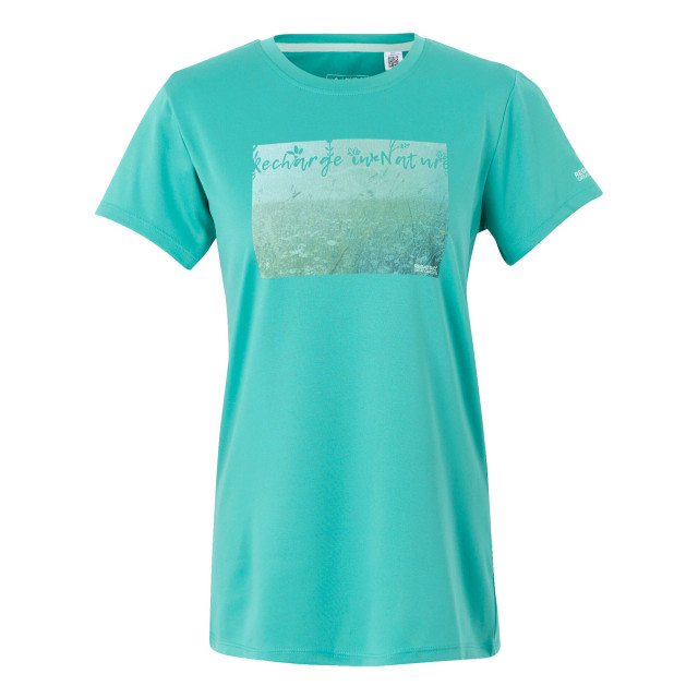 Regatta Dames fingal ix gras t-shirt UTRG11341_turquoise large