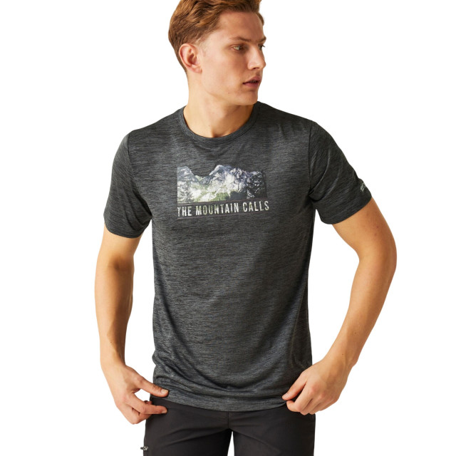 Regatta Heren fingal viii mountain marl t-shirt UTRG11280_sealgrey large