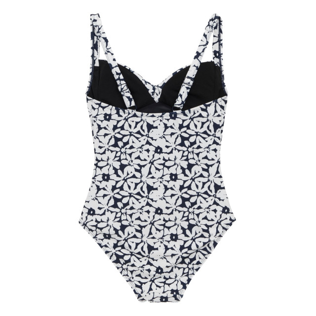 Regatta Dames sakari large floral tummy control one piece zwempak UTRG11257_navywhite large