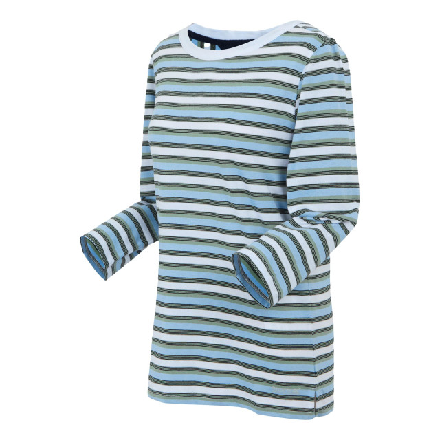Regatta Dames baylette ii gestreept t-shirt UTRG11225_white large