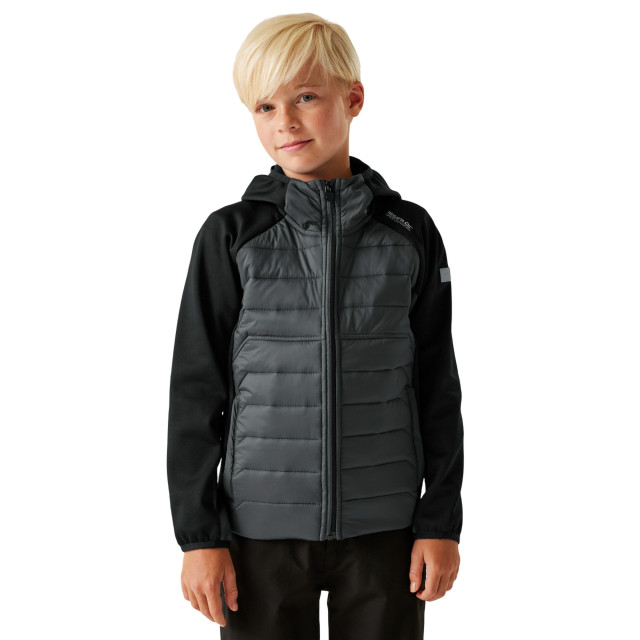 Regatta Kinder/kids kielder ix hybride jas UTRG11559_blacksealgrey large
