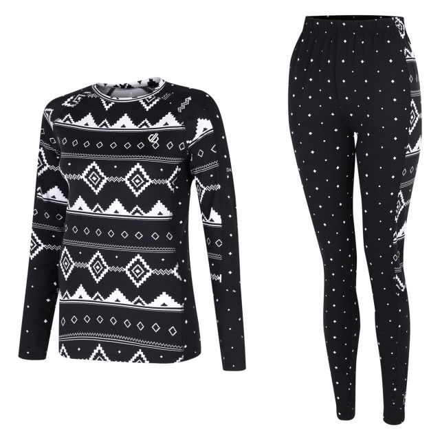 Dare2b Dames exchange iii fair isle base layer set UTRG11110_black large