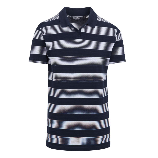 Regatta Heren tempete stripe poloshirt UTRG11061_navywhite large