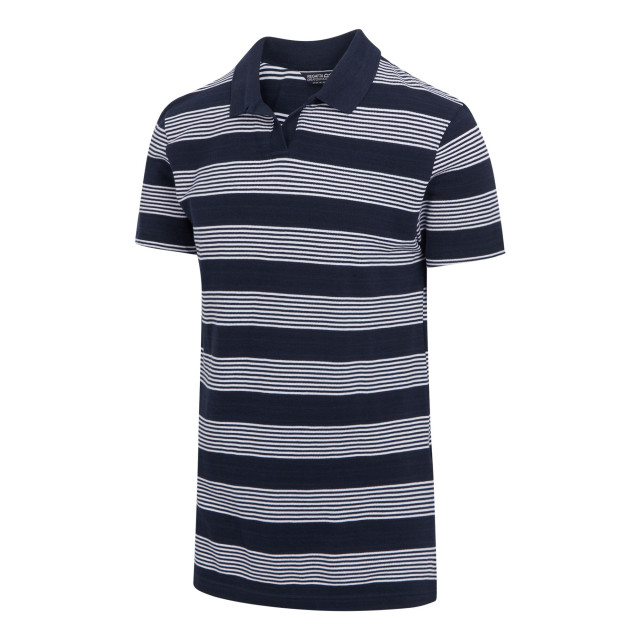 Regatta Heren tempete stripe poloshirt UTRG11061_navywhite large