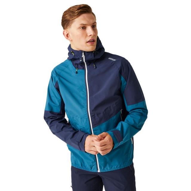 Regatta Heren deserto ii colour block waterdichte jas UTRG11063_moroccanbluenavy large Regatta Heren deserto ii colour block waterdichte jas UTRG11063_moroccanbluenavy large