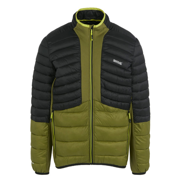 Regatta Heren leedre colour block hybride jas UTRG10942_nephritegreenblack large Regatta Heren leedre colour block hybride jas UTRG10942_nephritegreenblack large