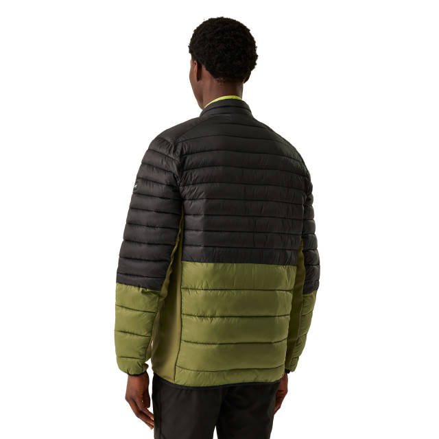 Regatta Heren leedre colour block hybride jas UTRG10942_nephritegreenblack large Regatta Heren leedre colour block hybride jas UTRG10942_nephritegreenblack large