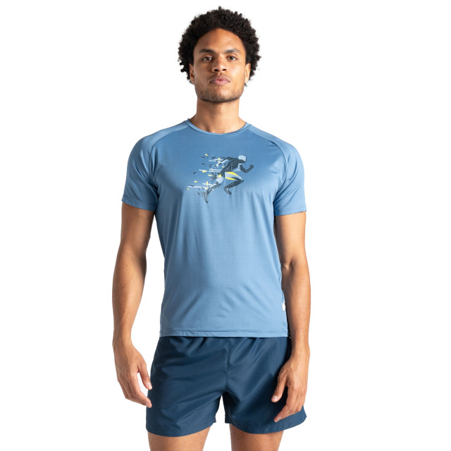 Dare2b Heren tech hardloop t-shirt UTRG10944_coronetblue large