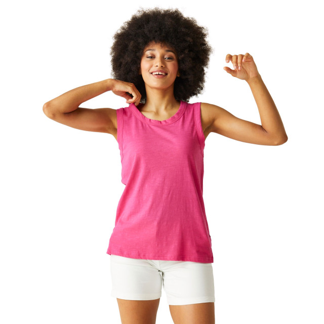 Regatta Dames fariah effen mouwloze top UTRG10951_hotpink large
