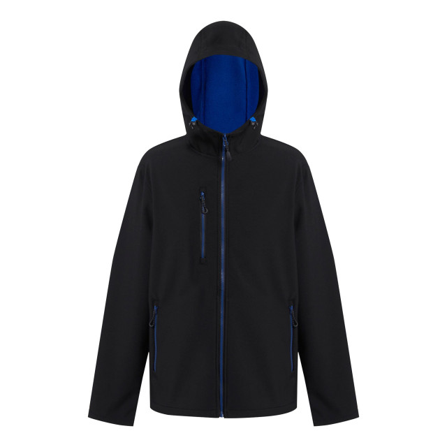 Regatta Heren navigate 2 layer soft shell jas UTRG10787_blacknewroyal large Regatta Heren navigate 2 layer soft shell jas UTRG10787_blacknewroyal large