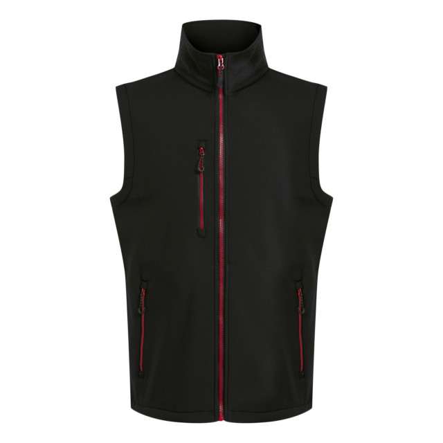 Regatta Heren navigate softshell 2-laags bodywarmer UTRG10672_blackclassicred large