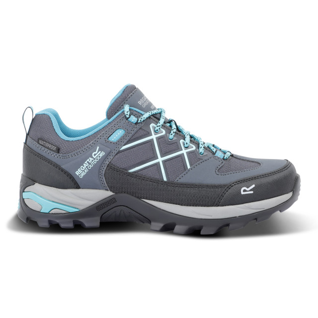 Regatta Dames samaris iii laag loopschoenen UTRG10050_steelgreyturquoise large