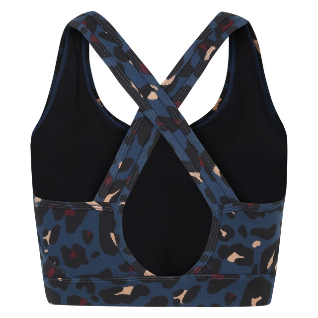 Dare2b Dames swift ii sportbeha met dierenprint UTRG10296_moonlightdenim large